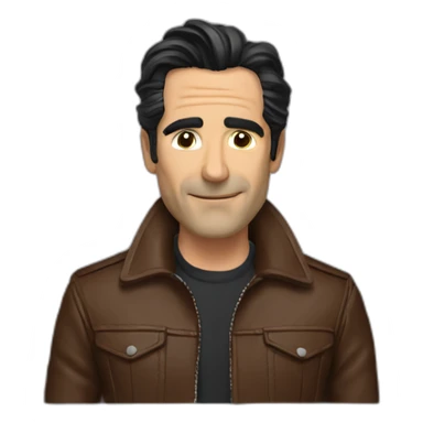 Ben Chaplin brown leather jacket sticker