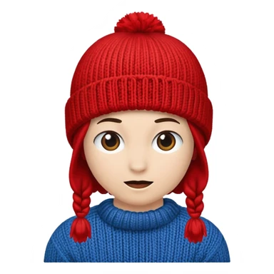 red beanie sticker