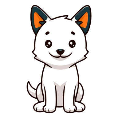 funny cool dog sticker