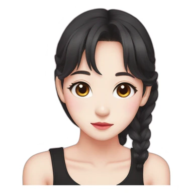 Jisoo black pink sticker