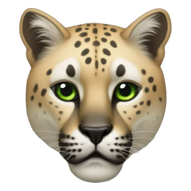 Animal pantera con ojos verdes sticker