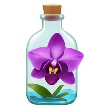 Orchid in a Bottle sticker