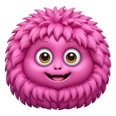 pink cute monster sticker
