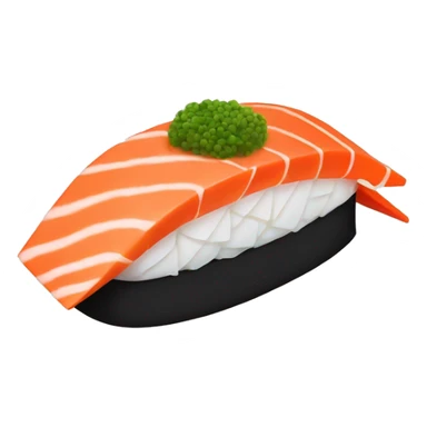 Salmon sushi nigiri sticker