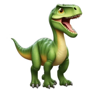 Chat sur dinosaures sticker
