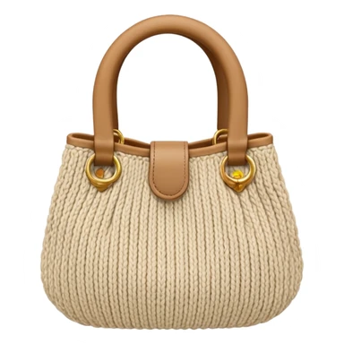 knitted bag sticker