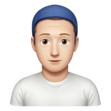 mark zuckeberg in white sticker