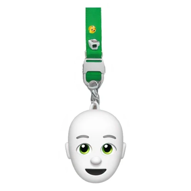 Whistle on lanyard sticker