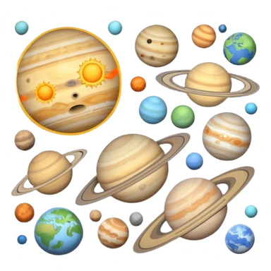Solar system sticker