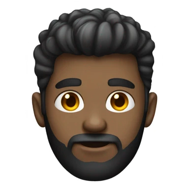 A dark gamer dude with a low fade haircut sticker