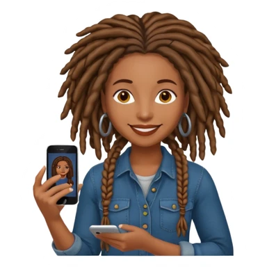 graphic designer with locs black woman sticker