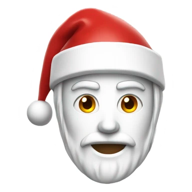 white spartan male wearing red santa hat sticker