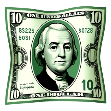 billete de 100 dolares sticker