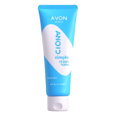 AVON hand cream tube with blue cap sticker