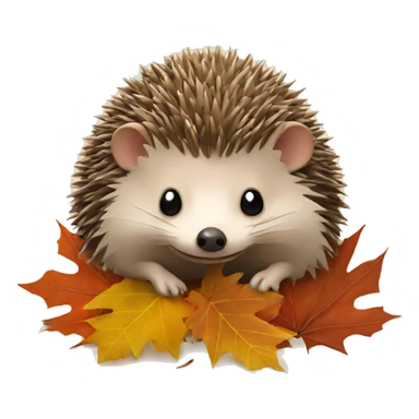 Hedgehog in autumn  sticker