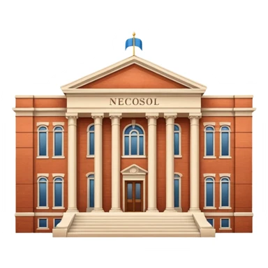 university aesthetic buildung sticker