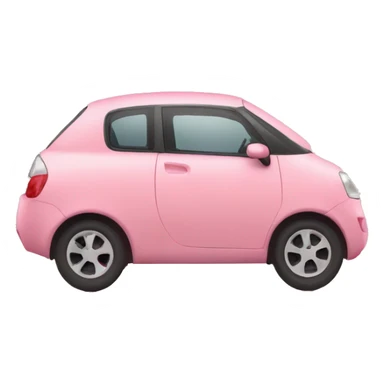 Car de cerdito con corazones sticker