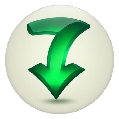 elegant emerald green checkmark that is unique but appropriate for work sticker