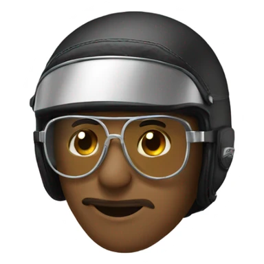 Mono con lentes en moto sticker