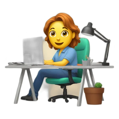 working from home. Centralsoft written in background sticker