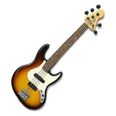 bass guitar sticker