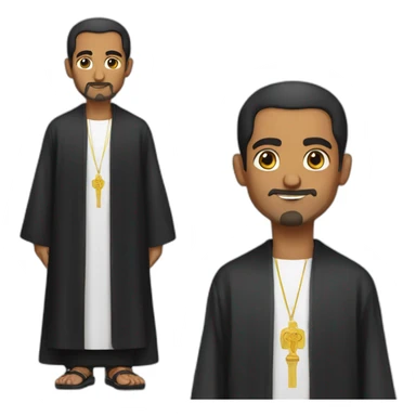 Coptic Priest Bishop sticker