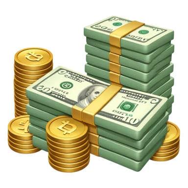 Casino money big sticker