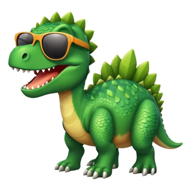 Dinosaur with sunglasses  sticker