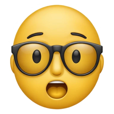 SHOCKED emoji with sunglasses sticker