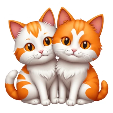 cats in love sticker