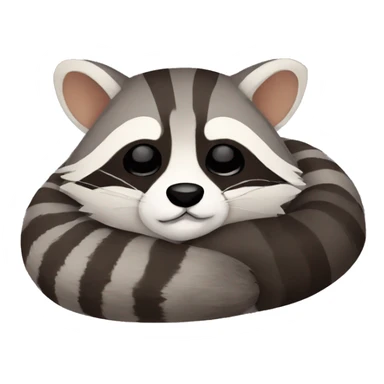 Raccoon sleep  sticker