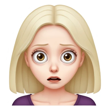 Cara bien asustada sticker