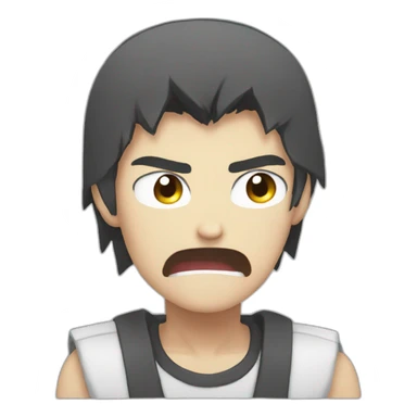 angry nod gif anime sticker