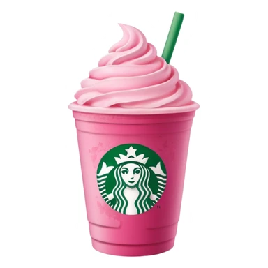 Starbucks pink matcha sticker
