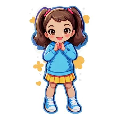 girl who doesn't let herself fall in love sticker