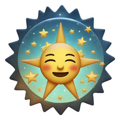 sun moon and the stars sticker