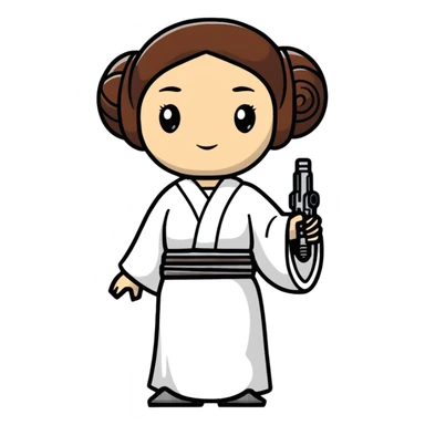 Princess Leia from Star Wars sticker