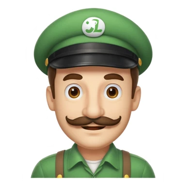 luigi big mustache sticker