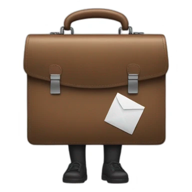 a briefcase in the hands of a white girl sticker