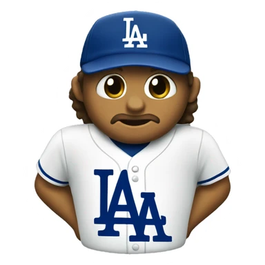 La Dodger logo sticker