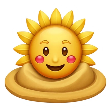 haz un emoji de un desierto caluroso sticker