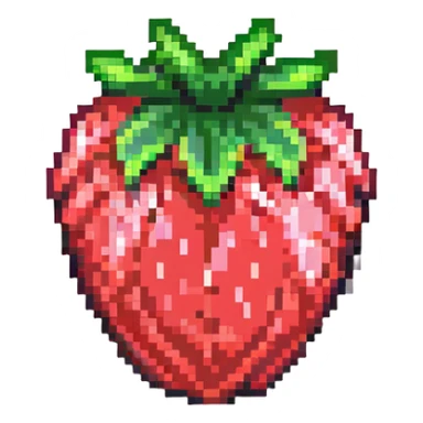 neon acid strawberry sticker