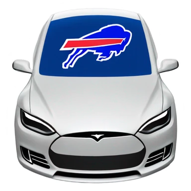 Custom buffalo bills tesla cyberteuck sticker