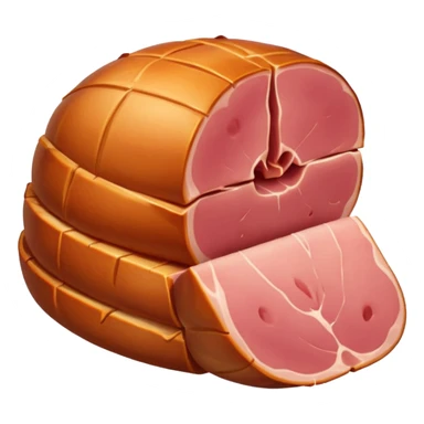 a ham, minimal, simple, clear sticker