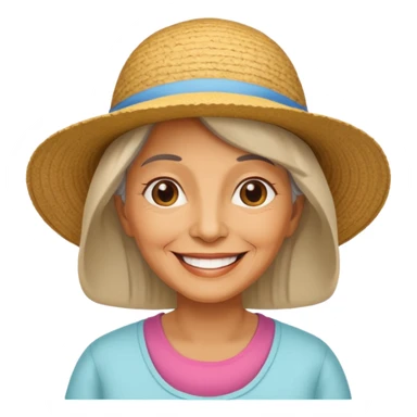  older woman in the country sticker