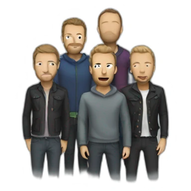 coldplay band sticker