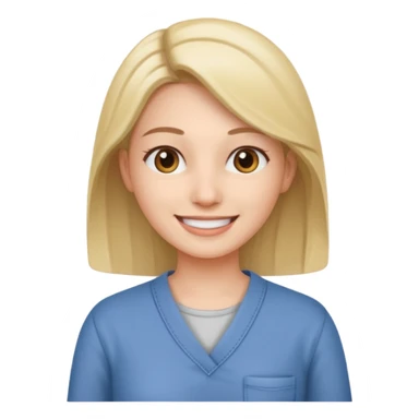 woman patient casual cloth sticker