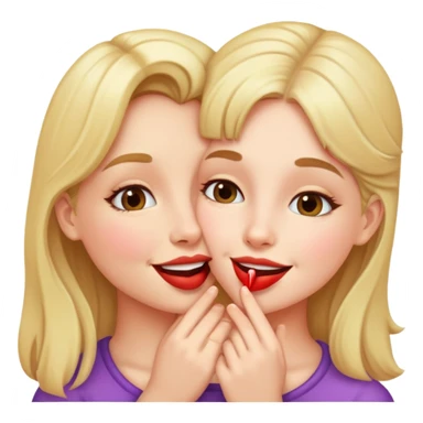 Girl kissing  sticker