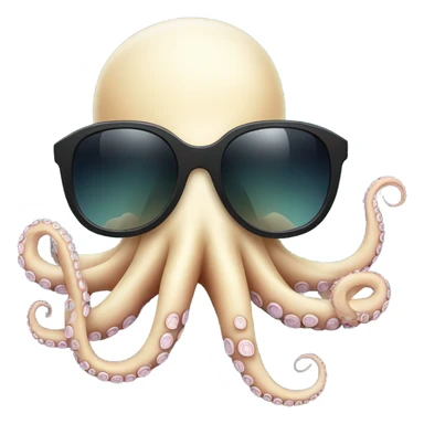 Octopus wearing sunglasses  sticker