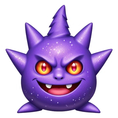 glitter roxo gengar sticker